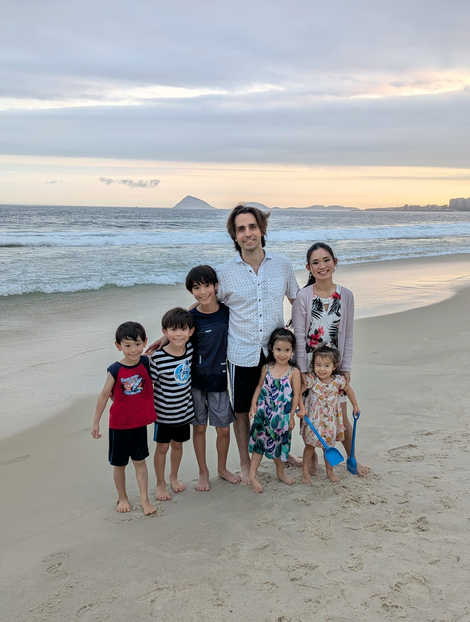 Philip Borter family at beach